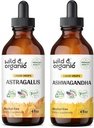 野生与有机 Astragalus 叮当 4 fl oz & Ashwagandha 叮当 4 fl oz