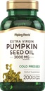 Piping Rock Pumkin种子油软胶 Capsules → 200 伯爵 → 冷压草药补充 → Omega 6 and 9 → Non-GMO, Gluten Free