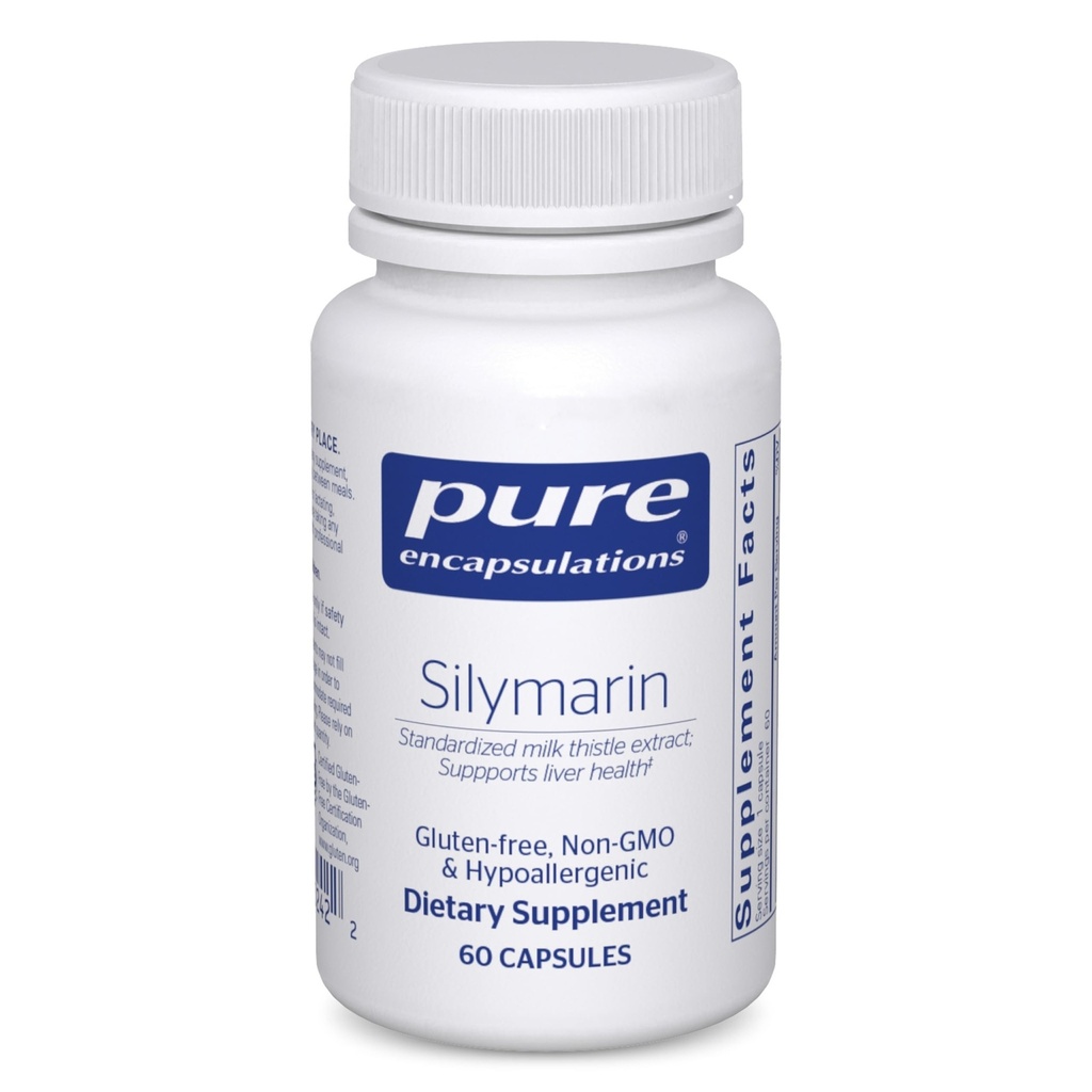 纯封装Silymarin - 250 mg 牛奶硝酸盐/每瓶Capsule - 肝脏健康支持 - 抗氧化剂补充 - 非GMO & Vegan - 60 capsules