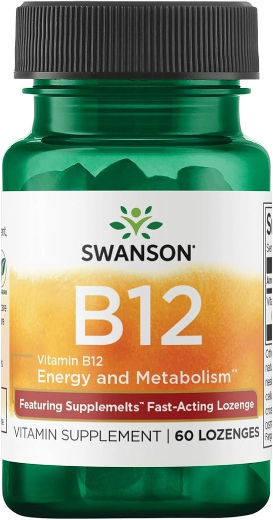Swanson Supplemelts 亚语言维生素B-12 5毫克 60标签