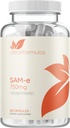 生物活性 SAM-e 750mg - 高强度 SAM-e 配有生物活性 S,S 形式用于肝脏和Mood支持 - Vegan 非GMO 防腐剂 - 在美国制造(60 Capsules)