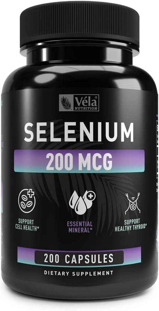 硒甲状腺素补充物 → 200mcg → 支持健康的抗氧化剂、免疫剂、生殖剂和甲状腺素健康 * → 非GMO, 第三方测试 → 200卡普尔