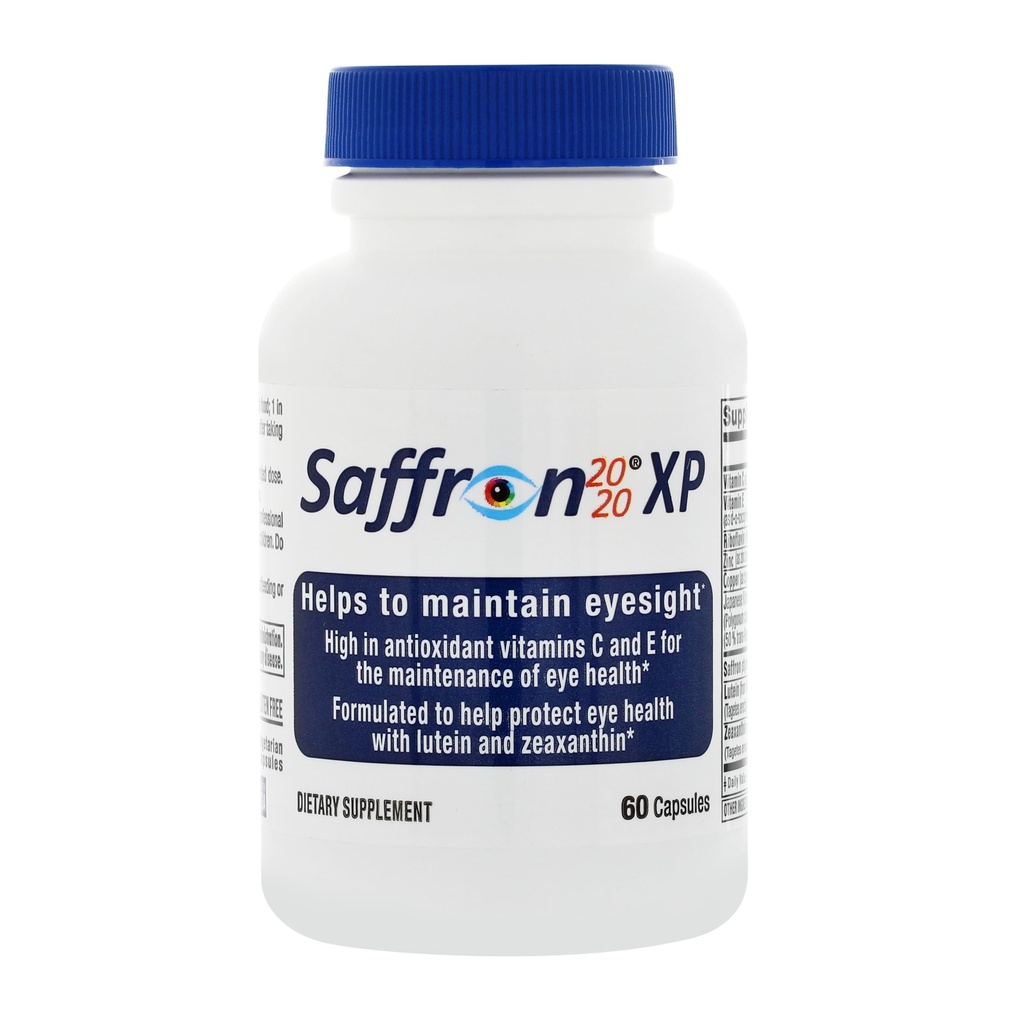莎花2020-XP 配有莎花,Resveratrol,维生素和矿物,Zeaxanthin和Lutein-60 蔬菜卡普勒斯的补编