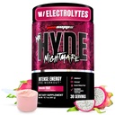 PROSUPS Hyde Nightmare先生 与咖啡因和Beta Alanine一起工作前粉 - 强化能源、精神重点和性能的预研 - 健身和健身补充品(Dragon水果,30种服务)