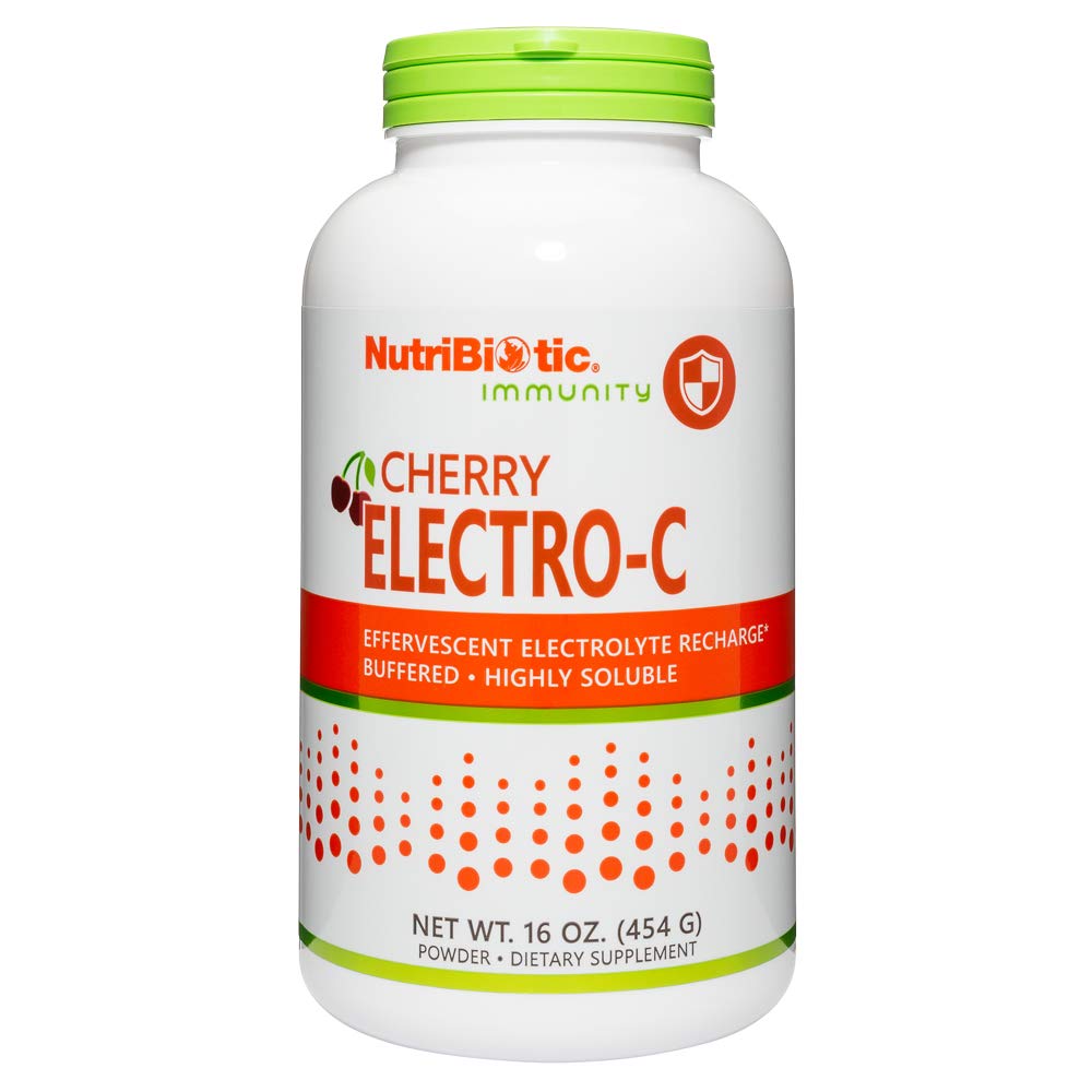 营养品 - 樱桃电-C 维生素C和电解粉,16 Oz → 850 Mg 维生素C Per Service → Effervescent 电解质再充电 → 增压和高溶性 → 非GMO和Gluten Free