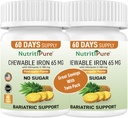 含维生素C的可嚼铁65毫克 180毫克 - Pineapple Flavor 60 Count (2)
