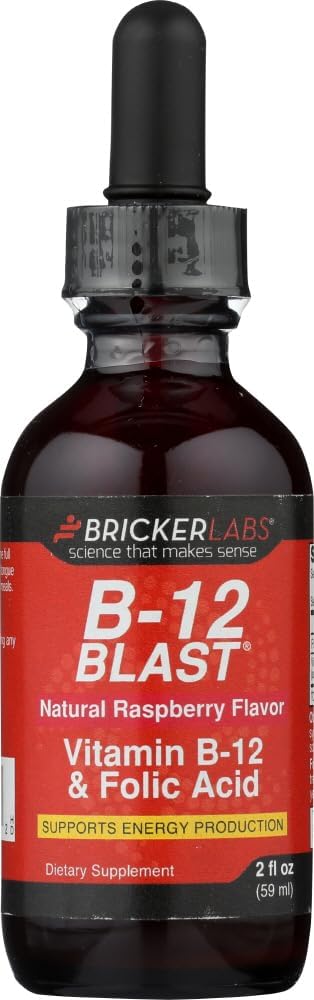 StarSun Depot Bricker Labs B-12 Blast, Raspberry - 2 Oz (Pack of 1) 图像 May Vary (美国)