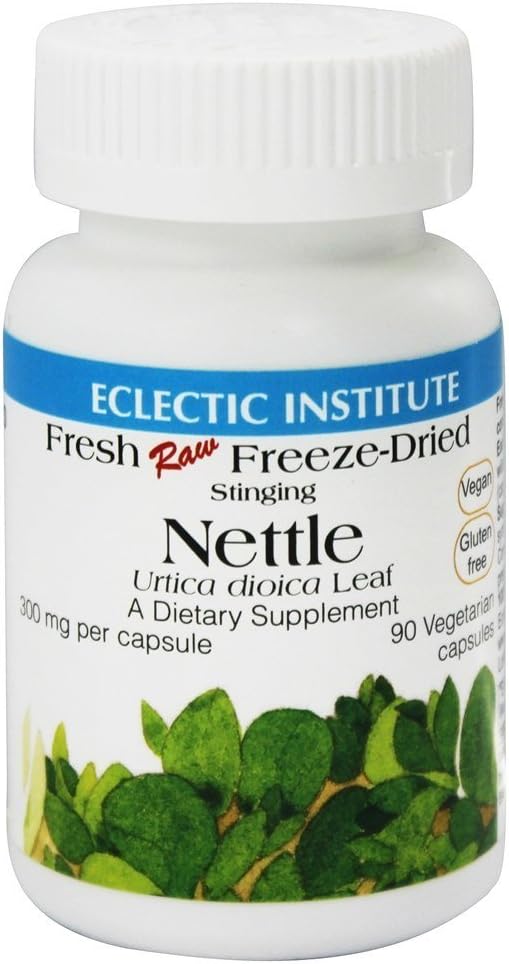 电学研究所 - Stinging Nettle Fresh Raw Stream - Dried 300 mg. - 90 蔬菜盖