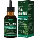 马尾毛、皮肤和钉状液体滴水、Cola de Caballo、Biotina y Romero、Vitaminas Gotas para el Cabello Uñas y Piel, 妇女的头发生长补充剂w/Rosemary提取。 2OZ (英语).