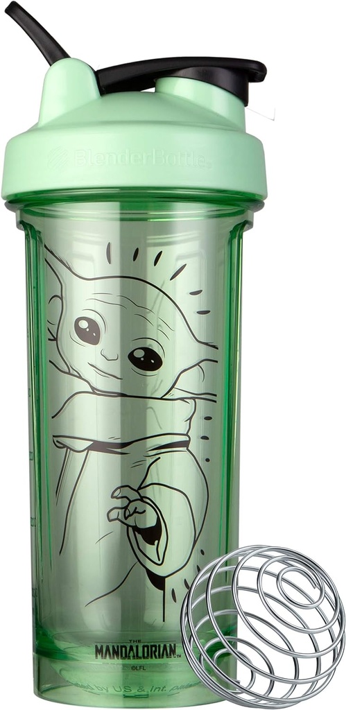 BlenderBottle Star Wars Shaker Bottle Pro系列 完美地用于蛋白质摇摆和预选工作,28-Ounce, The Child