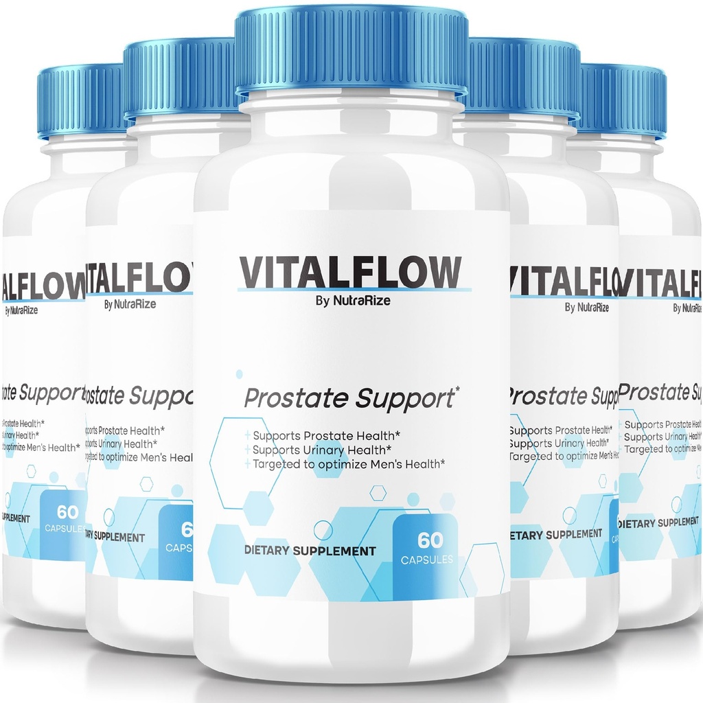 (5 Pack) VirtualFlow Capsules, VirtualFlow 高级前列腺支持公式,恢复控制的官方自然公式,支持健康的最大强度药丸,生命流审查(300 Capsules)