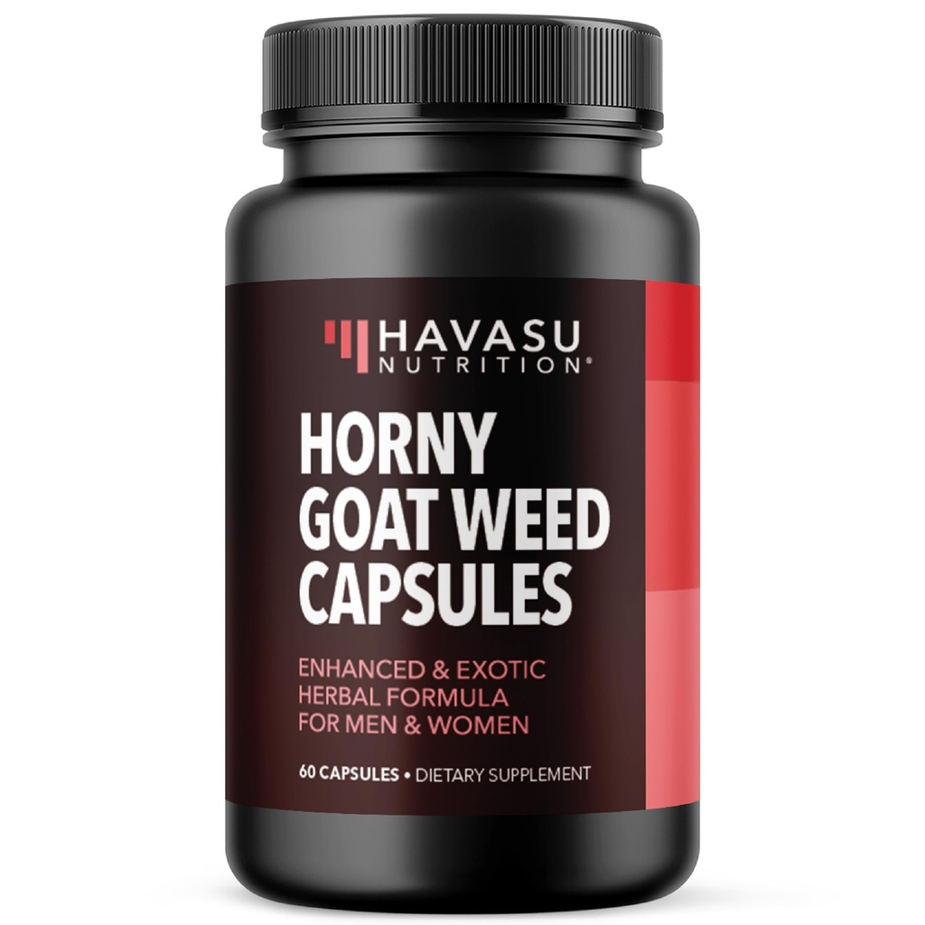 Horny Goat Wead Capsules for Men & Women -- -- 与Tongkat Ali、Muira Puama和Saw Palmetto合作的超强性能和能源支助 -- -- 增加耐力的1个月供应草药补充剂