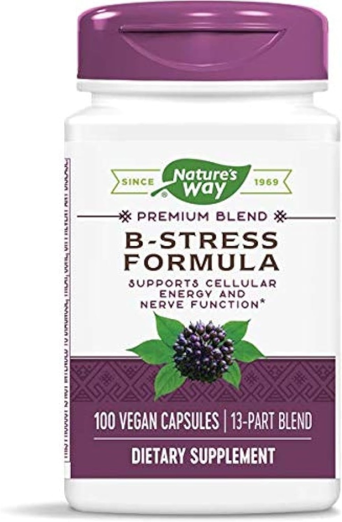 Natures Way B-Stress Forum 100vegcp (Pack of 2) (英语).