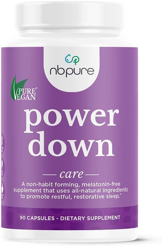 nbpure Power Down Sleep 补编, Melatonin- Free, 90 计数