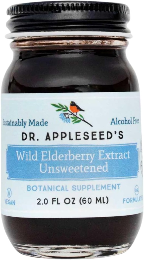 Appleseed博士的"野生长莓" 提取出未美化的 Max Power 720mg Kids + 成人日报 Immune 补充博士- 公式化科学- 纯洁 Vegan 25天供应 – 2 Fl Oz