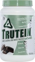 体营养蛋白粉 - Trutein Naturals 暗巧克力 2lb Whey, casein & Egg White - 天然低碳Keto友好饮品 - 精益肌肉构建器,体重损失,工作,回收