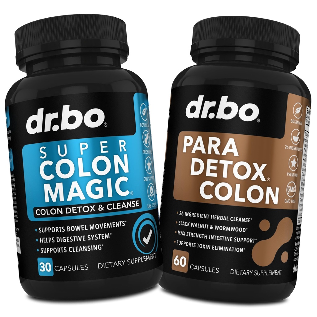 Colon Cleanser Detox & Body Cleanse - 15 Day Colon Cleanse Pills with probiotic & Intestinal Guard Cleanser - 肠胃Bowel运动补充剂 Bloating Gut Loss支持