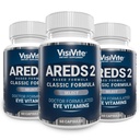 AREDS 2 选用眼维生素用于乳腺支持-用Zeaxanthin Plus Lutein Macular 补充-Premium Macular 健康公式-眼辅-60 Capsules-(包3)