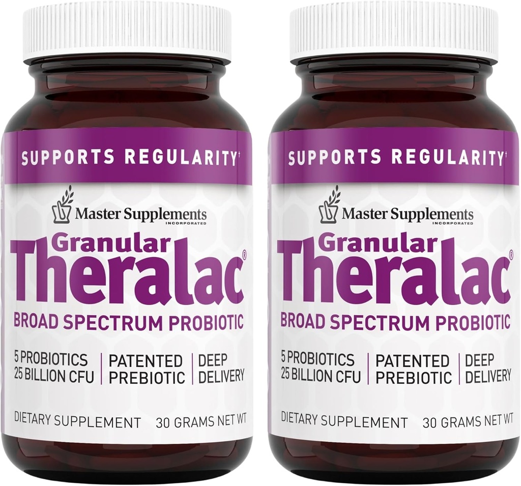 Granular Therac - 1.05 oz, 包2 - 最佳口腔健康多排增生粉 - 儿童好 - Vegan, Gluten Free - 80 总服务