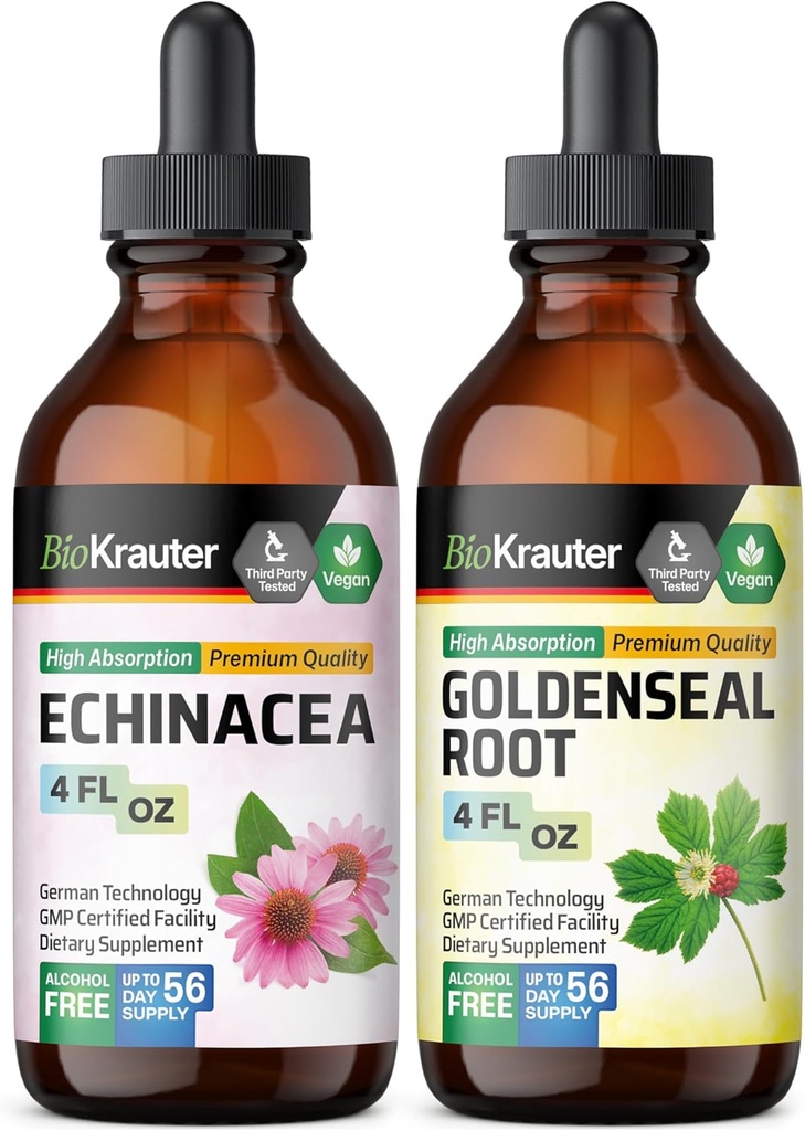 BIO KRAUTER Echinacea Tincture 4 Fl. Oz. & Goldenseal Tincture 4 Fl. Oz. (原始内容存档于2017-09-21).