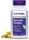 Natrol Quercetin 综合体,免疫健康膳食补充剂,含有维生素C和Citrus Bioflavoids的Quercetin 补充剂,50 Capsules,最多25天供应