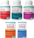 15% Bundle Utiva Cranberry PACs 30 Vegi Capsules + Utiva Bladder 健康 60 Capsules + Utiva D-Mannose 500mg + Utiva 30 延迟释放 Vegi Capsules + Utiva UTI 测试条