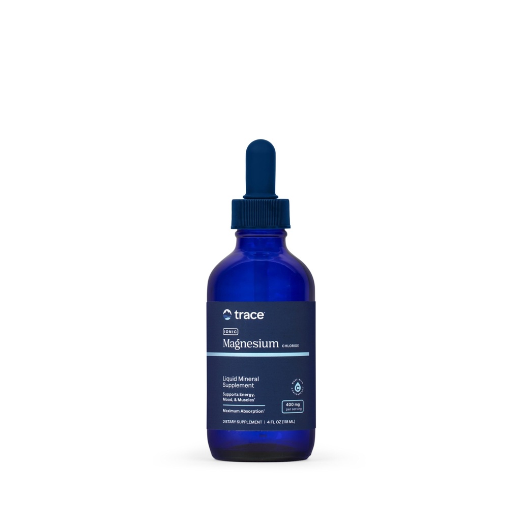 Trace Minerals Ionic Magnesium - 液态Ionic Magnesium 支持Immune, Brain & Heart Health - Aid Energy & Vitality - 补充 镁和钠 - 4 fl oz (30 services)
