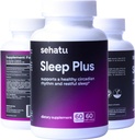 Sleep Plus Supplement QQ与Melatonin, GABA, Ashwagandha, 5-HTP QQ为男女寻求健康睡眠- wake日程和放松的Mood QQ60 伯爵60 Q60 日供应.