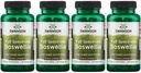 Swanson 双强 Boswellia-Herbal 补编,促进联合支持-Ayurvedic Herb 联合灵活性和流动性支持-Made w/Boswellia Serrata Resin-(60 Capsules,各800毫克) 4 Pack