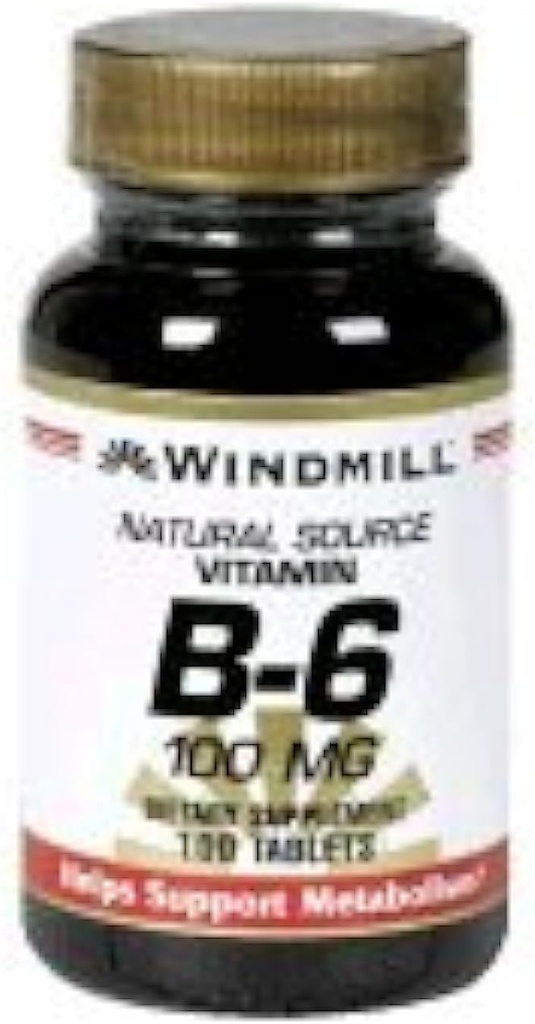 风车维生素B-6 100毫克