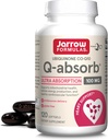 Jarrow Formules Q-Absorb Ubiquinone Co-Q10 100毫克,膳食补充剂,抗氧化剂支持Mitochondrial健康,细胞能量生产和心血管健康,120软胶,120天供应
