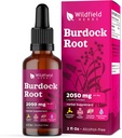 Burdock 根刺提取剂 滴水2000mg (Arctium lappa L.) 草药补充剂 比卡普勒斯更好, 供应1个月, 84种服务, 无酒精叮当 - 2 Oz, 包装1