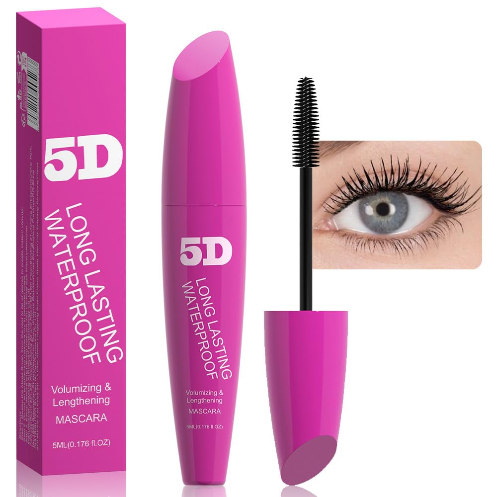 黑色挥发性Curl 长发的Mascara 滑雪-长发性强 柔软的Lashes 防水 无火焰的无毛滑雪, 纯净自由