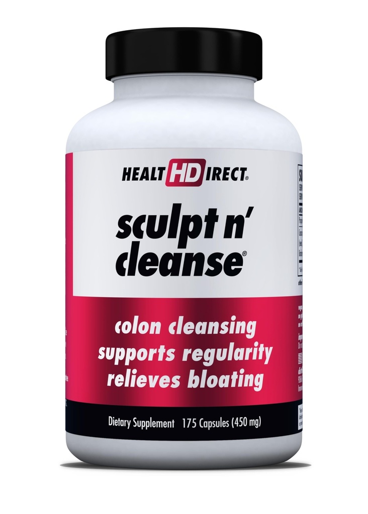 HEALTH DIRECT 雕塑 n' Cleanse - 草堂清洁用于消化健康与规律 - 天然解毒与古特 Flush 补充 - 175 Veggie Capsules