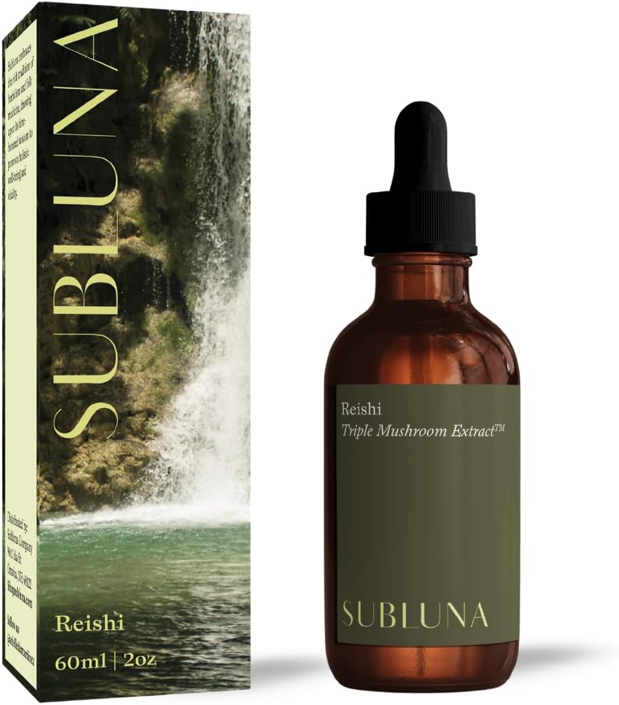 Reishi Mushroom Triple Extract Tincture – 免疫支持,应激缓解和Mood平衡补充 – 强力适应原体 – 最大概率液体滴入 用于Mood和放松