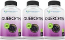 推荐的添加剂 Quercetin 1000 mg 每架服务 - (Vegan,非GMO) (120 Veggie Capsules,包装为 3)