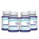 Lipozene饮食药丸 - 重量损失补充剂 - 4瓶,每瓶30卡普尔,共计120卡普尔!