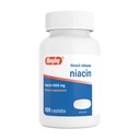 Rugby Timed-Release Niacin 1000mg 成人能源、流通和代谢支助膳食补助,100 Captabs (Pack of 1)