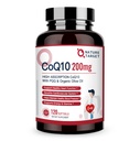 NATURE TARGET CoQ10-200mg-Softgels + PQQ 与有机-有机-有机-有机-有机-有机-高吸附-Coenzyme-Q10 - 抗氧化剂换心脏-健康和免疫支持,能源生产,120服务