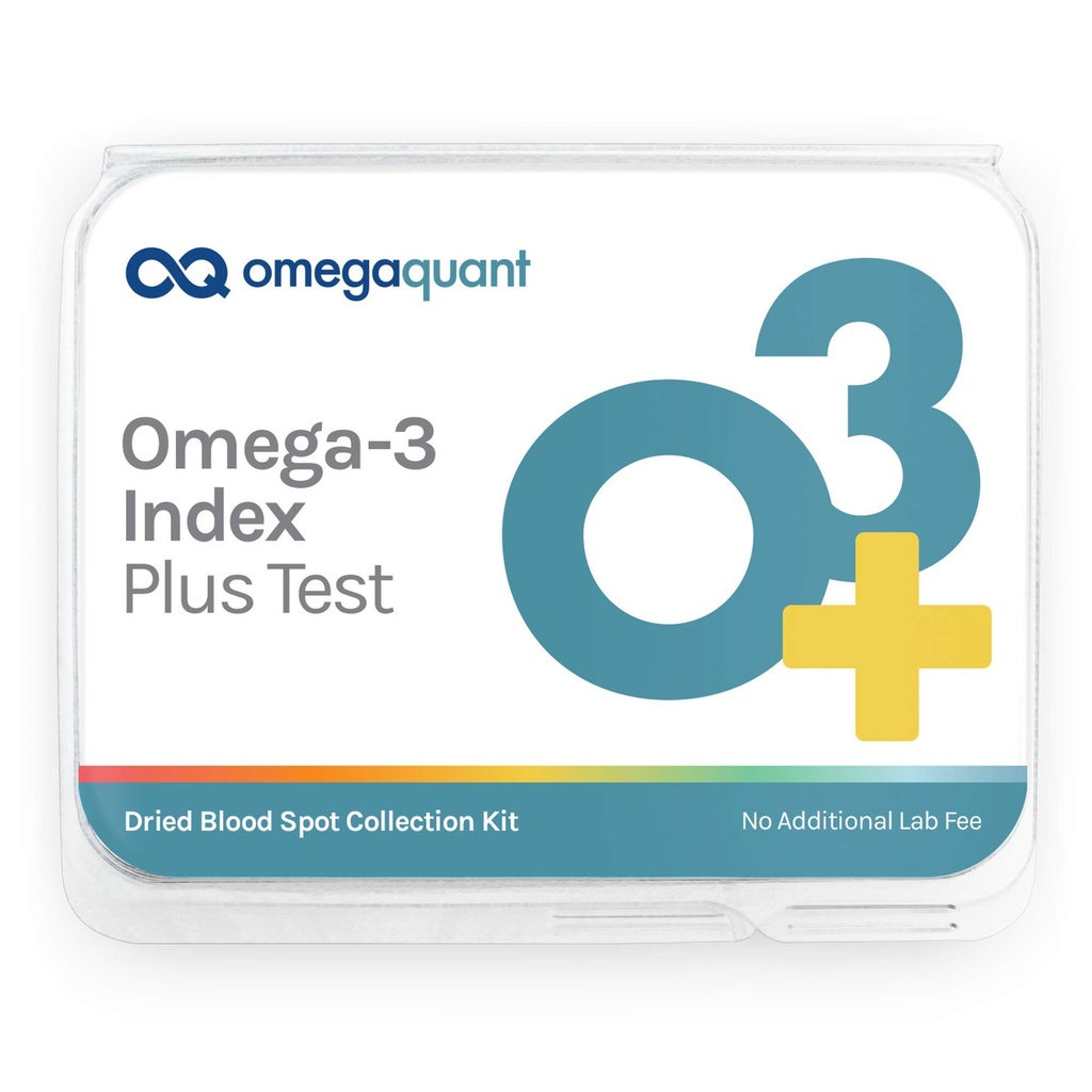 Omega Quant Omega-3 Index Plus Test Kit - 测量Omega-3的血液水平,Trans Fats,和Omega-6:Omega-3 比率 QQ 原始的Omega-3血液测试Home Kit