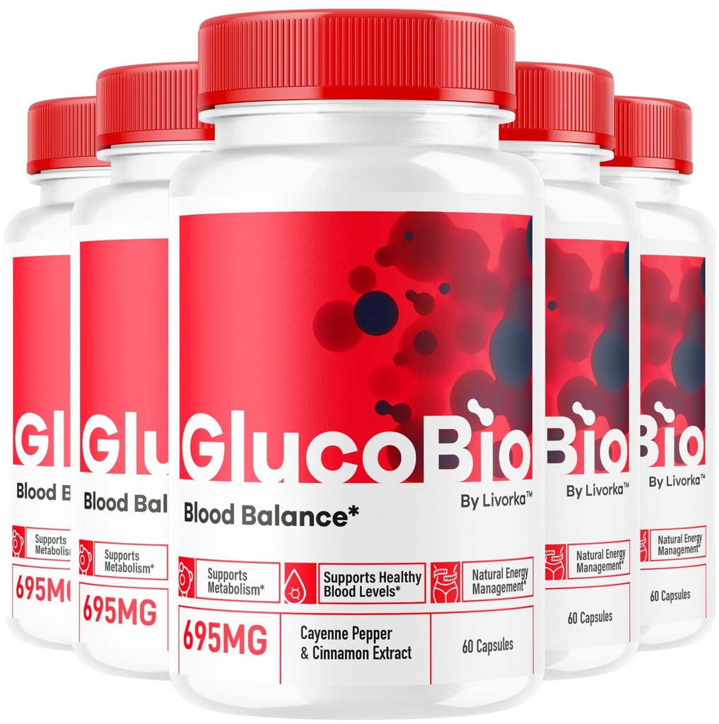 (5 Pack) GlucoBio Capsules - 官方Gluco生物辅助药,总体平衡高级公式 GlucoBio Pills, GlucoBio 补充药,Glucovio Reviews,150 Capsules 5个月.