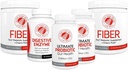 Silver Fern Brand 60 Day 消化系统再启动 Kit - Gut 健康维护与支持 - Probiotic, Fiber 和消化酶