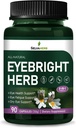 Eyebright Herb Capsules, 天然草药提取用于眼部健康支持,眼脂肪支持和干眼支持. 90 页