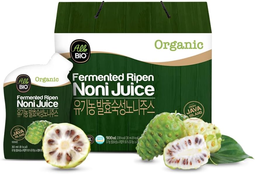 Java Organization Oni Juice 提取 - 1 fl oz x 30 Daily Pack - 100%发酵由ALLBIO公司进行.