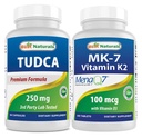 Best Naturals TUDCA 250mg & Vitamin K2(MK7) 与 D3 组合