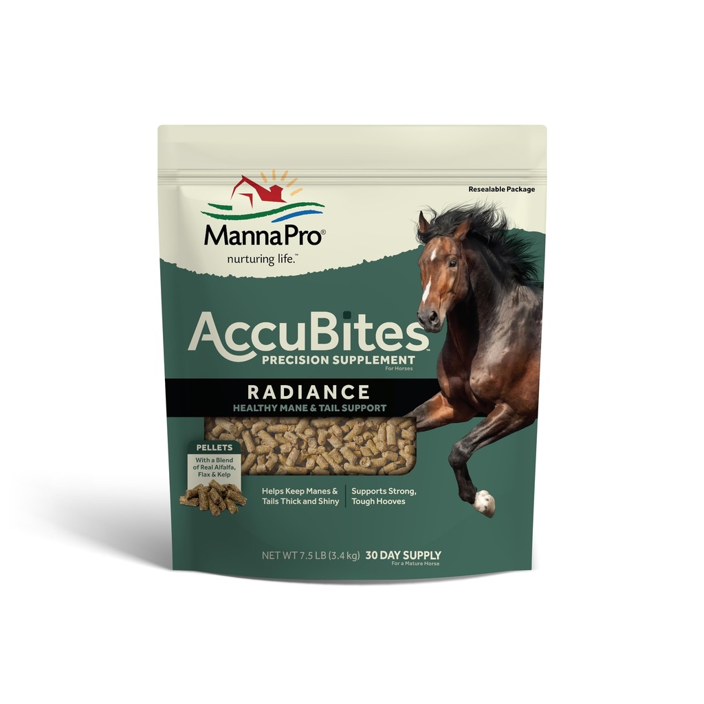 Manna Pro AccuBites Radiance Equine Supplement, 7.5 lb