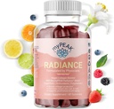 MyPEAK Radiance Vegan Collagen 助推器和超级果实胶片, 配有超级果子和皮肤增殖营养素的柯拉根补品, 头发皮和钉子肉片换美人, 60 Gummys