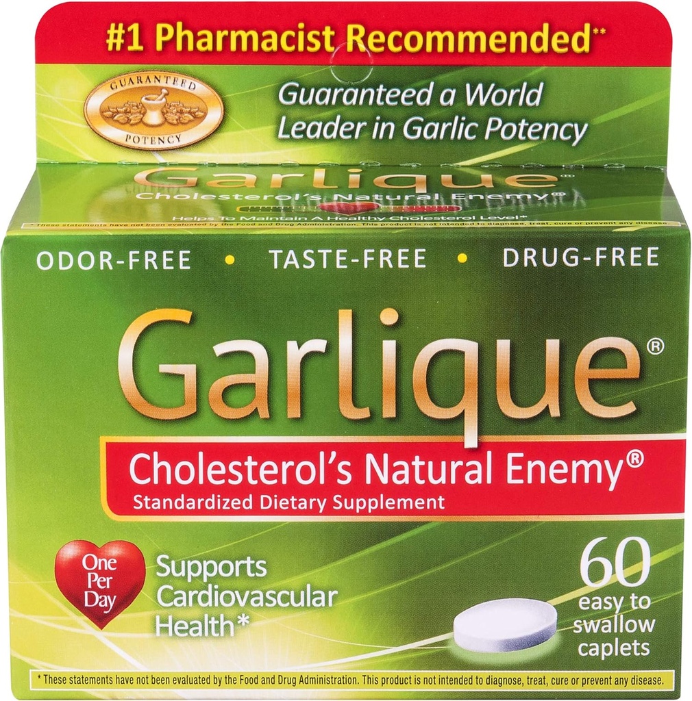 Garlique Caplets 60 平板电脑(4套)