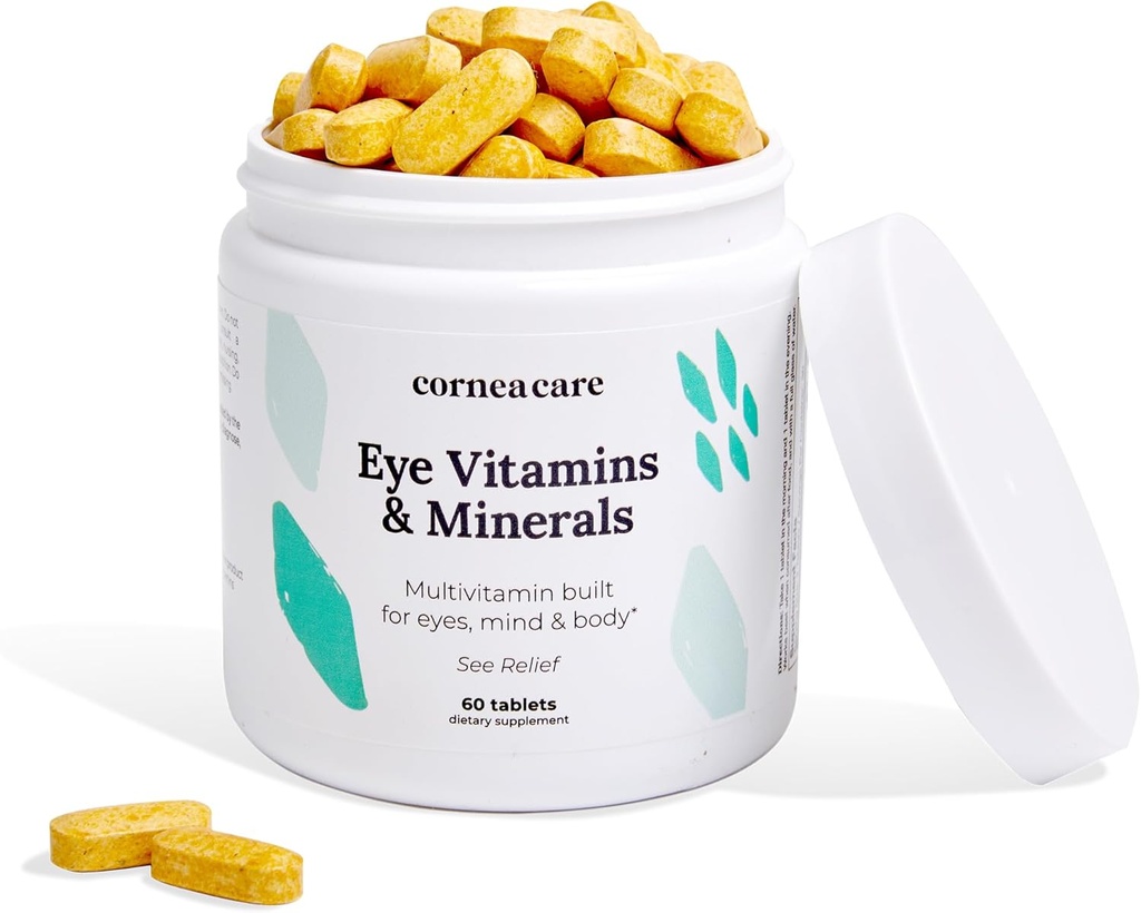 CorneaCare维生素和矿物质 视与健康多维生素 干眼补品 60块
