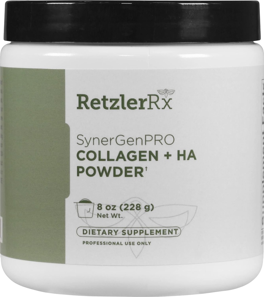 协同GenPro Collagen + HA Bulk Powder 由 RetzlerRxTM 博士编写 - 高级联合、皮肤和移动支持 与Fortigel 、 Tendoactive 、 Mobile + TRAACS + 镁比斯液化